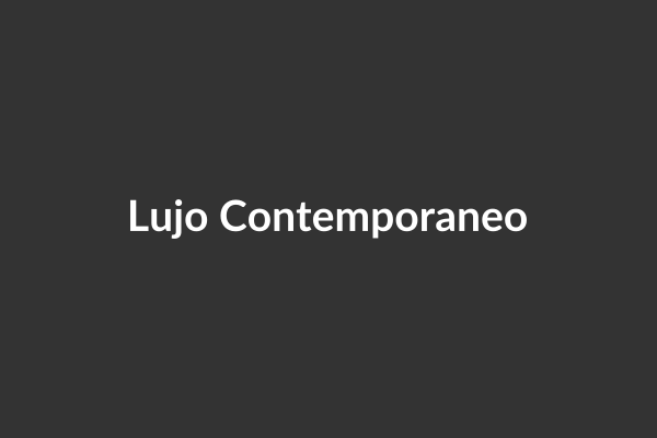 Lujo contemporáneo